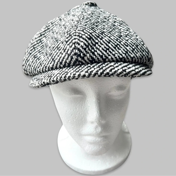 NTW Picabo Tweed Wool Blend Flat  Newsboy Cap - Picture 1 of 12